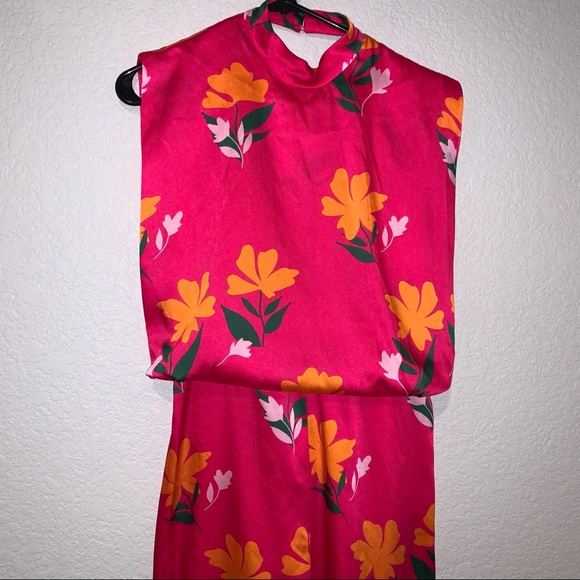 ZARA NWT NEW LONG PRINT JUMPSUIT EXTRA SMALL XS MEDIUM BLOGGER’S FAV 7824/017 - Picture 5 of 11